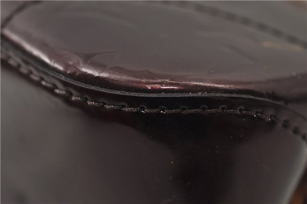 Auth Louis Vuitton Vernis Rose Wood Avenue Shoulder Bag Wine Red M93510 LV 0109E