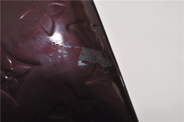 Auth Louis Vuitton Vernis Rose Wood Avenue Shoulder Bag Wine Red M93510 LV 0109E