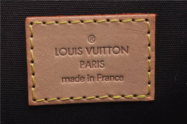 Auth Louis Vuitton Vernis Rose Wood Avenue Shoulder Bag Wine Red M93510 LV 0109E