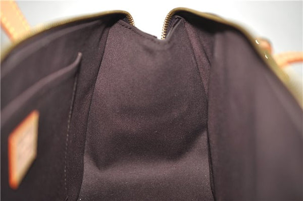 Auth Louis Vuitton Vernis Rose Wood Avenue Shoulder Bag Wine Red M93510 LV 0109E