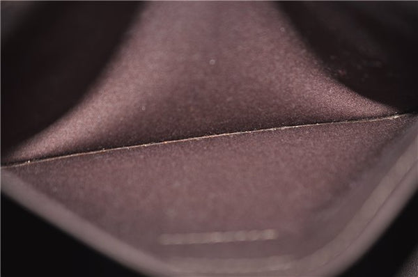 Auth Louis Vuitton Vernis Rose Wood Avenue Shoulder Bag Wine Red M93510 LV 0109E