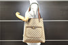 Authentic GUCCI Web Sherry Line Shoulder Tote Bag GG PVC Leather Brown 0109G