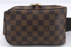 Authentic Louis Vuitton Damier Geronimos Waist Body Bag Purse N51994 LV 0110E