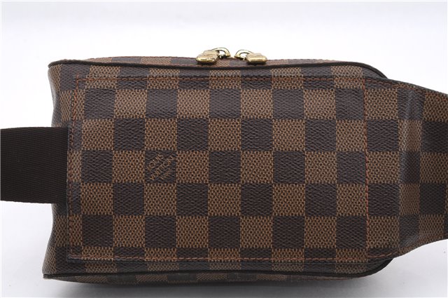 Authentic Louis Vuitton Damier Geronimos Waist Body Bag Purse N51994 LV 0110E