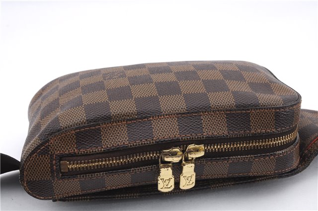 Authentic Louis Vuitton Damier Geronimos Waist Body Bag Purse N51994 LV 0110E