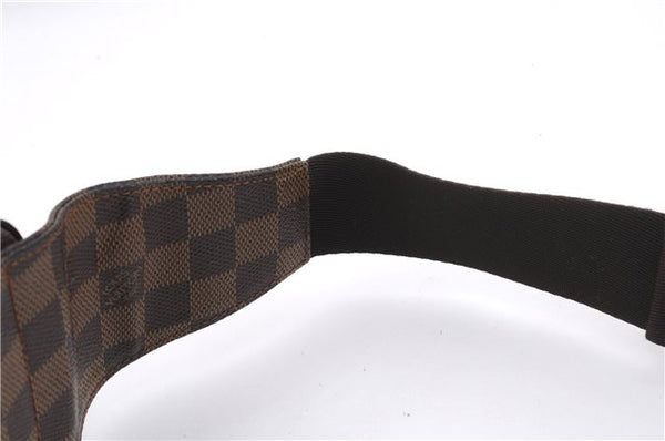 Authentic Louis Vuitton Damier Geronimos Waist Body Bag Purse N51994 LV 0110E