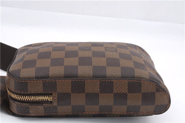 Authentic Louis Vuitton Damier Geronimos Waist Body Bag Purse N51994 LV 0110E