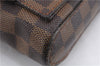 Authentic Louis Vuitton Damier Geronimos Waist Body Bag Purse N51994 LV 0110E