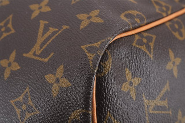 Auth Louis Vuitton Monogram Keepall Bandouliere 55 Boston Bag M41414 LV 0111E