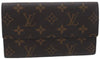 Authentic Louis Vuitton Monogram Porte Yen 3 Cartes Credit M61818 Wallet 0111F