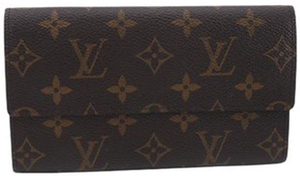 Authentic Louis Vuitton Monogram Porte Yen 3 Cartes Credit M61818 Wallet 0111F