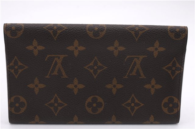 Authentic Louis Vuitton Monogram Porte Yen 3 Cartes Credit M61818 Wallet 0111F