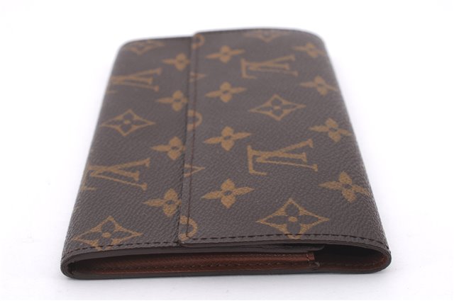 Authentic Louis Vuitton Monogram Porte Yen 3 Cartes Credit M61818 Wallet 0111F