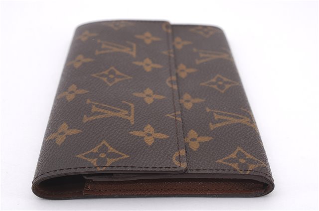 Authentic Louis Vuitton Monogram Porte Yen 3 Cartes Credit M61818 Wallet 0111F