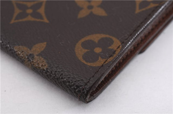 Authentic Louis Vuitton Monogram Porte Yen 3 Cartes Credit M61818 Wallet 0111F