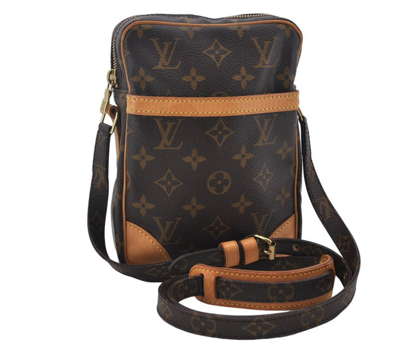 Authentic Louis Vuitton Monogram Danube Shoulder Cross Body Bag M45266 LV 0112E