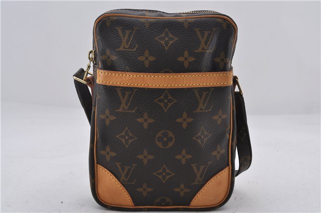Authentic Louis Vuitton Monogram Danube Shoulder Cross Body Bag M45266 LV 0112E