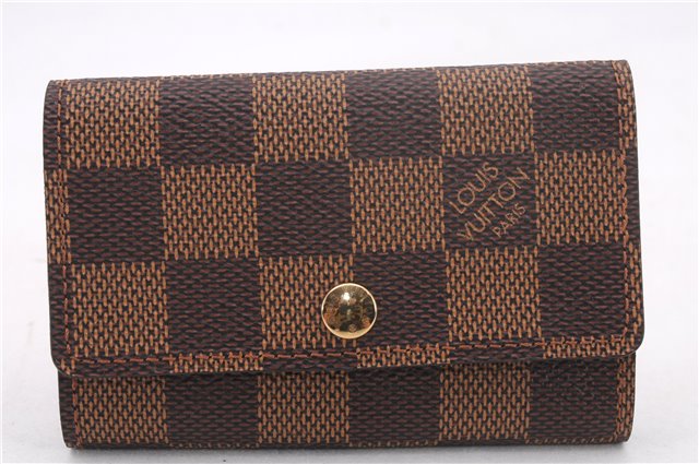 Authentic Louis Vuitton Damier Multicles 6 Key Case Holder N62630 LV 0112F