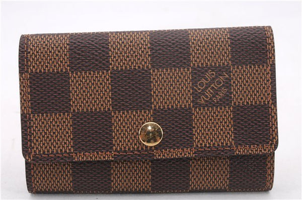 Authentic Louis Vuitton Damier Multicles 6 Key Case Holder N62630 LV 0112F