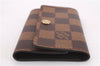 Authentic Louis Vuitton Damier Multicles 6 Key Case Holder N62630 LV 0112F