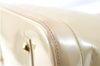 Authentic Louis Vuitton Vernis Alma GM Hand Bag Beige M91450 LV 0113C