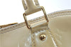 Authentic Louis Vuitton Vernis Alma GM Hand Bag Beige M91450 LV 0113C