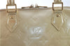 Authentic Louis Vuitton Vernis Alma GM Hand Bag Beige M91450 LV 0113C