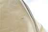 Authentic Louis Vuitton Vernis Alma GM Hand Bag Beige M91450 LV 0113C