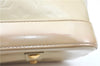 Authentic Louis Vuitton Vernis Alma GM Hand Bag Beige M91450 LV 0113C