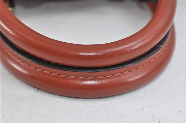 Authentic Louis Vuitton Epi Alma PM Hand Bag Brown M52143 LV 0114D