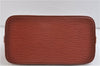 Authentic Louis Vuitton Epi Alma PM Hand Bag Brown M52143 LV 0114D