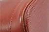 Authentic Louis Vuitton Epi Alma PM Hand Bag Brown M52143 LV 0114D