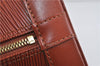 Authentic Louis Vuitton Epi Alma PM Hand Bag Brown M52143 LV 0114D