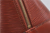 Authentic Louis Vuitton Epi Alma PM Hand Bag Brown M52143 LV 0114D