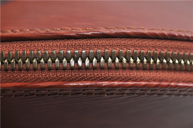 Authentic Louis Vuitton Epi Alma PM Hand Bag Brown M52143 LV 0114D