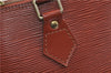 Authentic Louis Vuitton Epi Alma PM Hand Bag Brown M52143 LV 0114D