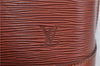 Authentic Louis Vuitton Epi Alma PM Hand Bag Brown M52143 LV 0114D