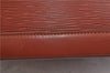 Authentic Louis Vuitton Epi Alma PM Hand Bag Brown M52143 LV 0114D