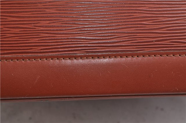 Authentic Louis Vuitton Epi Alma PM Hand Bag Brown M52143 LV 0114D