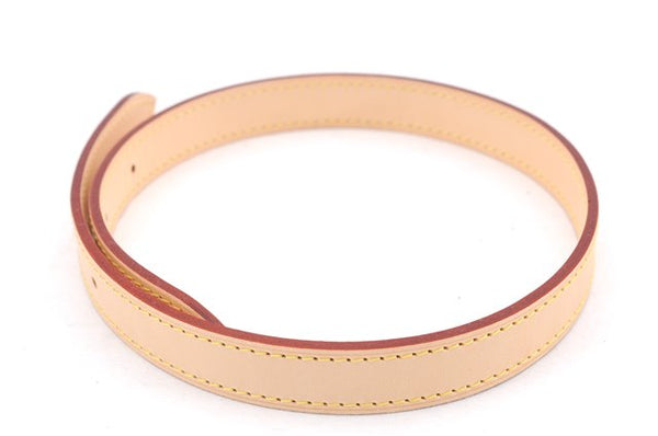 Authentic Louis Vuitton Leather Shoulder Strap 24.8" Beige LV Box 0114E