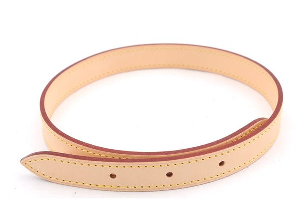 Authentic Louis Vuitton Leather Shoulder Strap 24.8" Beige LV Box 0114E