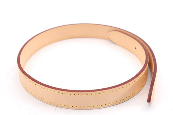 Authentic Louis Vuitton Leather Shoulder Strap 24.8" Beige LV Box 0114E