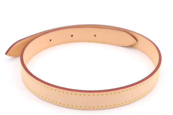 Authentic Louis Vuitton Leather Shoulder Strap 24.8" Beige LV Box 0114E