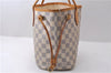 Authentic Louis Vuitton Damier Azur Neverfull PM Tote Bag N51110 LV 0115D