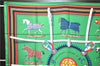 Authentic HERMES Carre 90 Scarf "Couvertures et tenues de Jour" Silk Green 0115F