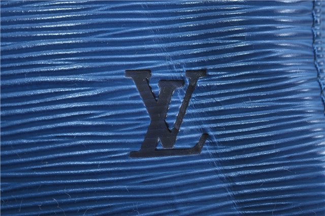 Authentic Louis Vuitton Epi Speedy 30 Hand Bag Purse Blue M43005 LV 0116D