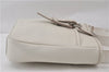 Authentic BURBERRY Vintage Leather Shoulder Cross Body Bag Purse White 0119E