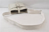 Authentic BURBERRY Vintage Leather Shoulder Cross Body Bag Purse White 0119E