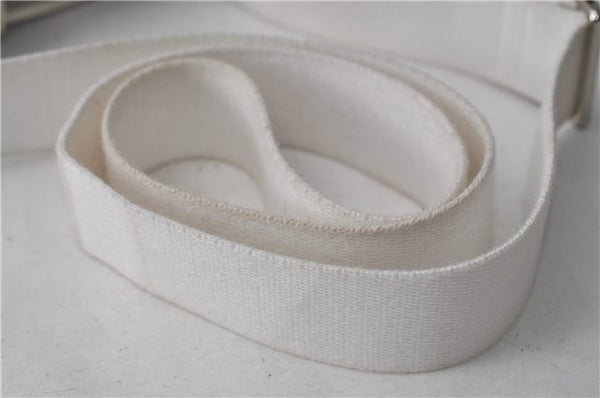 Authentic BURBERRY Vintage Leather Shoulder Cross Body Bag Purse White 0119E