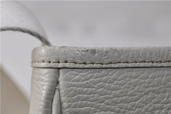 Authentic BURBERRY Vintage Leather Shoulder Cross Body Bag Purse White 0119E